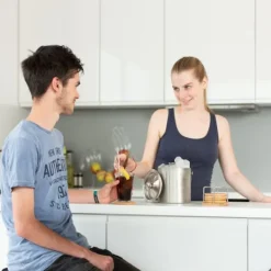 Ishink & Kylare-Isbehållare, 17x15x15 cm, Silver