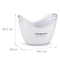 Isbehållare, 25,5x34,5x26 cm, Vit