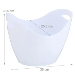 Isbehållare, 25,5x35x25,5 cm, Vit