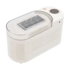 Isbitsmaskin - Mini bordsmodell - Kompakt - 12V bilkabel - För hem, bil och resa - Med istång - Vit