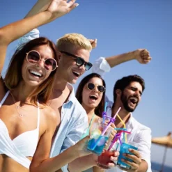 Isbits-set, 4x4x4 cm, Rosa, Blå, Orange, Grön