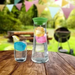 Isbits-set, 4x4x4 cm, Rosa, Blå, Orange, Grön