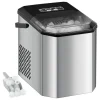 Ismaskiner-Isbitstillverkare, Bärbar Design, Självrengörande Funktion,Silver