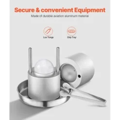 Isbollpress 5,3 cm Silver, Flygplansaluminium, Bartillbehör