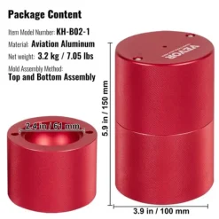 Ismaskiner-Isbollpress, 24 Isbolltillverkare, Flygplans Al-legering Isbollpress Kit,Röd