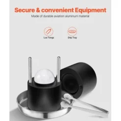 Pressar-Isbollpresskit, 6 cm, Svart, Aluminium