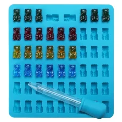 Is/Choklad/Geléform med 50st Gummibjörnar inkl pipett