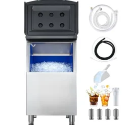 Ismaskiner-Isförvaringsbehållare, 56x68x99 cm, Rostfritt stål