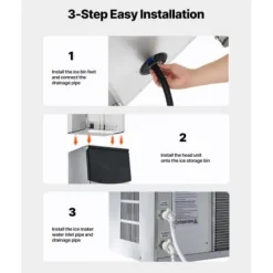 Ismaskiner-Isförvaringsbehållare, 56x68x99 cm, Rostfritt stål