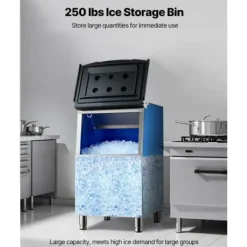 Ismaskiner-Isförvaringsbehållare, 56x68x99 cm, Rostfritt stål