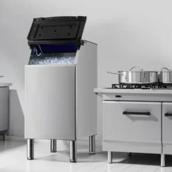 Isförvaringsbehållare, 78x52x110 cm, rostfritt stål, förvaring