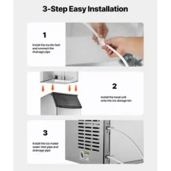 Isförvaringsbehållare, 78x52x110 cm, rostfritt stål, förvaring