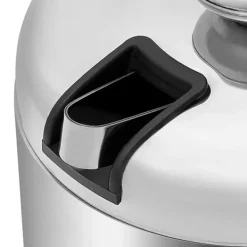 Ishink & Kylare-Ishink - Dubbelvägg i 304 rostfritt stål - 1,3 l - Med lock och handtag - 14 x 22,5 cm - För vin & champagne - Silver