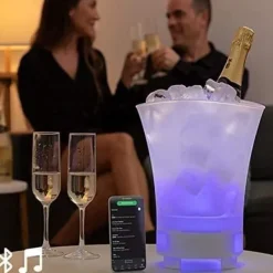 Ishink & Kylare-Ishink - LED - Laddningsbar högtalare - Plast - Vit - 255