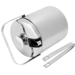 Ishink i rostfritt stål med lock och sil - 1300ml