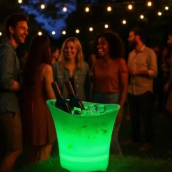 Ishink & Kylare-Ishink RGB LED-ljus iskylare 5L för champagne STOR