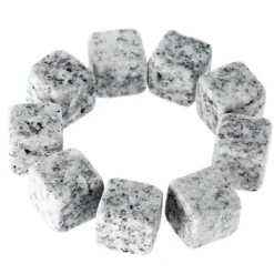 Whiskystenar-Iskuber för whisky, kyla ner drycker, vinstenar, whiskystenar i granit, Champagne, 9 delar, grå.