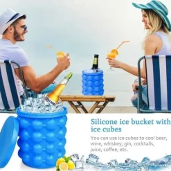 Ishink & Kylare-Iskuburk - Ej specificerad - Silikonisbucket - Bärbar - Livsmedelssäker - BPA-fri