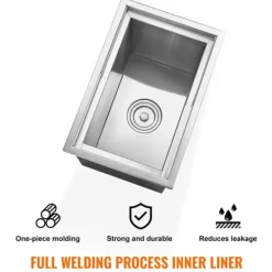 Ishink & Kylare-Iskylare i rostfritt stål, 18