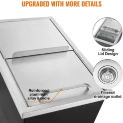 Ishink & Kylare-Iskylare i rostfritt stål, 18