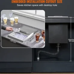 Ishink & Kylare-Iskylare i rostfritt stål, 18