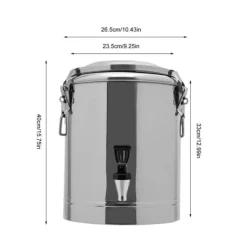 Ishink & Kylare-Isolerad hink, 14L kapacitet, rostfritt stål