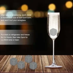 Whiskystenar-issten isbitar whiskystenar Förpackning med 9 st Whisky Chilling Stone Iskuber Drycker Vin Ölkylare Barware Cubes