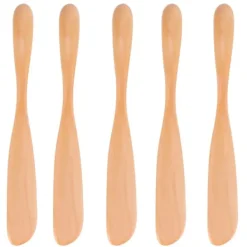 Japansk stil träsmörknivset - 5 st, perfekt för att sprida sylt och ost, perfekt för hemmakök