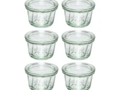 Jata WECK Muffinburk med rund kant 165 ml Uppsättning 6