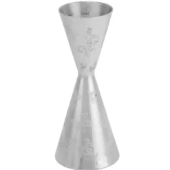 Jigger Rostfritt Stål Blad Stripe Double Head Cocktail Bartending Jigger Cup för Bar 30ml 60ml