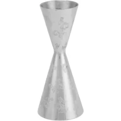 Jigger Rostfritt Stål Blad Stripe Double Head Cocktail Bartending Jigger Cup för Bar 30ml 60ml