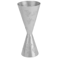 Jigger Rostfritt Stål Blad Stripe Double Head Cocktail Bartending Jigger Cup för Bar 30ml 60ml