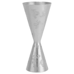 Jigger Rostfritt Stål Blad Stripe Double Head Cocktail Bartending Jigger Cup för Bar 30ml 60ml