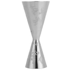 Jigger Rostfritt Stål Blad Stripe Double Head Cocktail Bartending Jigger Cup för Bar 30ml 60ml