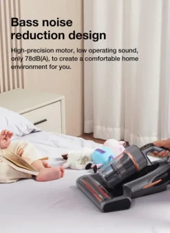JIMMY BX7 Pro Anti-Mite Dammsugare 700W Effekt 60 ° C Värme UV Ultraljud 245mm Sug 3 Lägen Grå