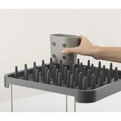 Joseph Joseph Diskställ & Torkställ-Duo 2 nivåer diskställ, grå, med redskapsbehållare