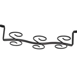 Järnhängande 6-flaskor vinmuggställ glashållare displayhylla arrangör