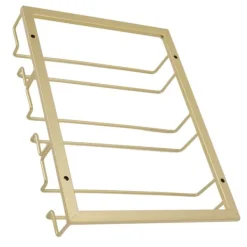 Vinflaskhållare-Järnkonst Uppochnedvänd Vinglashållare Europeisk Stil Hängande Vinglasställ Under Skåp Guld