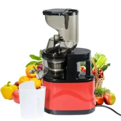Juicer, Stor Matningsöppning, Automatisk Fruktköttsutmatning,Röd