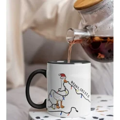 Kaffe- & Teserviser-JULMUGG GÅSPIPA MED GÅSPIPA JULKLAPP