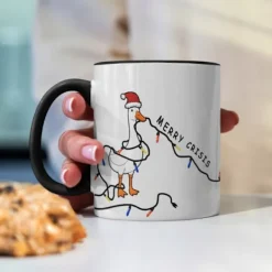 Kaffe- & Teserviser-JULMUGG GÅSPIPA MED GÅSPIPA JULKLAPP