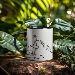 Kaffe- & Teserviser-JULMUGG GÅSPIPA MED GÅSPIPA JULKLAPP