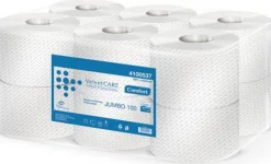 Toalettpapper-Jumbo toalettpappersdispenser 2-lagers /12 rullar/ Cellulose Velvet VLP-4100537