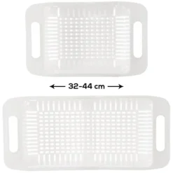 Durkslag & Silar-Justerbar kökssil för diskho, sil, durkslag för diskho, 32-44x20x8cm ORION 731623