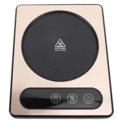 Dryckvärmare-Kaffekoppsvärmare 36W Touch Control 12h Timing Smart Kaffemugg Värmare för Kaffe Dryck Mjölk Te Varm Choklad Guld EU-kontakt 220V