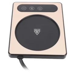 Dryckvärmare-Kaffekoppsvärmare 36W Touch Control 12h Timing Smart Kaffemugg Värmare för Kaffe Dryck Mjölk Te Varm Choklad Guld EU-kontakt 220V