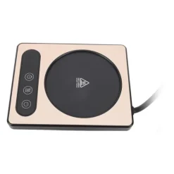 Dryckvärmare-Kaffekoppsvärmare 36W Touch Control 12h Timing Smart Kaffemugg Värmare för Kaffe Dryck Mjölk Te Varm Choklad Guld EU-kontakt 220V