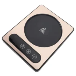 Dryckvärmare-Kaffekoppsvärmare 36W Touch Control 12h Timing Smart Kaffemugg Värmare för Kaffe Dryck Mjölk Te Varm Choklad Guld EU-kontakt 220V