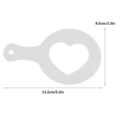 Mat- & Dryckesschabloner-Kaffeschabloner i plast - 16 st, Latte Cappuccino dekorationsverktyg