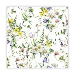 Pappersservetter-Kaffeservett Ängsblomma 20-pack Gullers